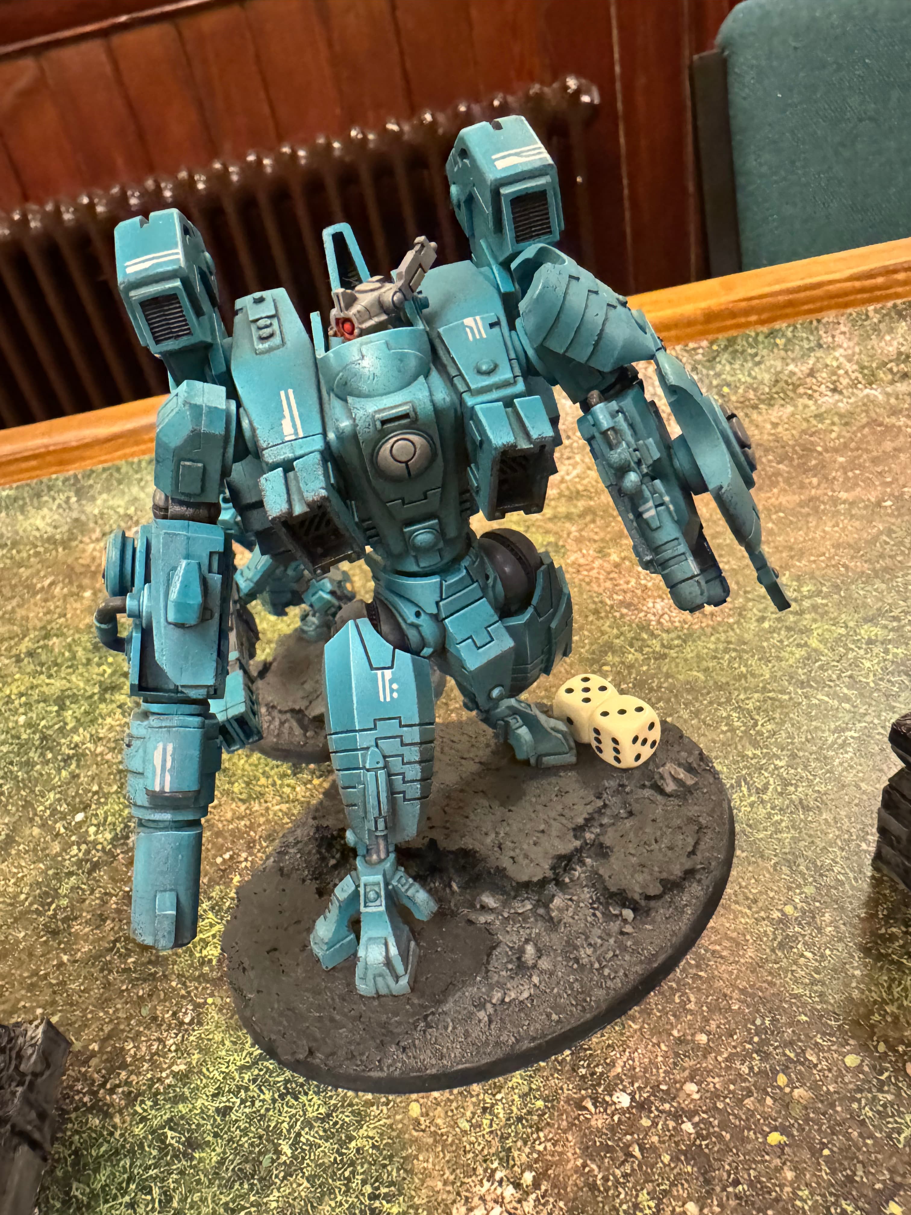 Warhammer 40,000 miniatures battle at LVTA